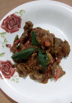Foto resep Tumis Ati Ayam pedas manis