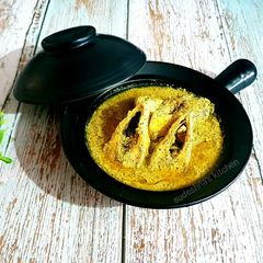 A picture of Bhapa Ilish.
