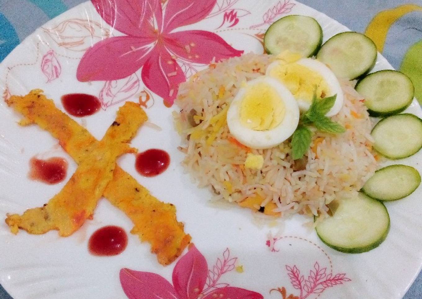 Corn egg fried rice