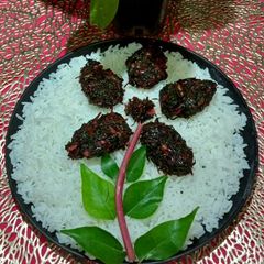 A picture of Lal Saag Bhaja.