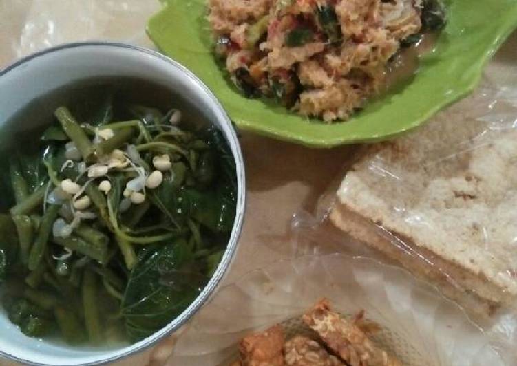 3.Sayur asem botok tempe pedas