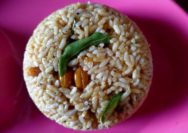 Easiest Way to Make Super Quick Homemade Puliyotharai (Tamarind Rice)