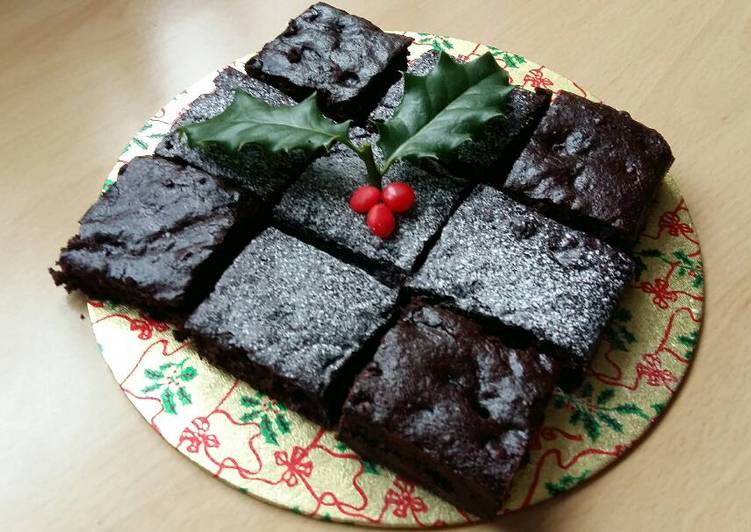 Steps to Make Super Quick Homemade Vickys Christmas Brownies, GF DF EF SF NF