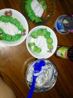 Foto resep Es pisang ijo