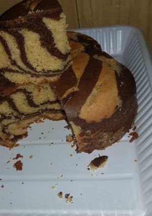 A picture of Zebra cake.