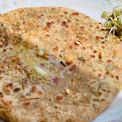 Moong sprouts Paratha A picture of Moong sprouts Paratha.