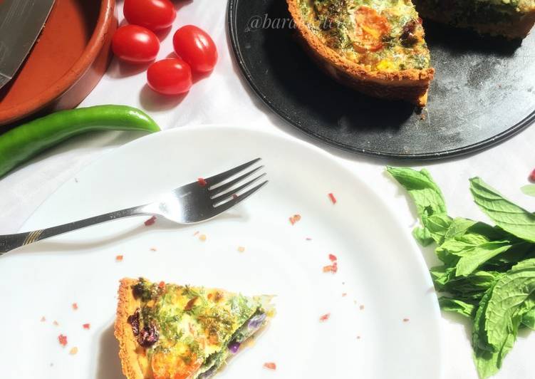 Recipe of Super Quick Homemade Chickpea Vegetable Quiche