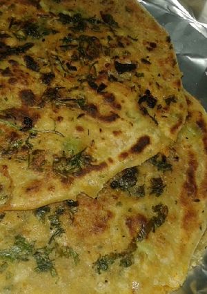 A picture of Muglai parantha.