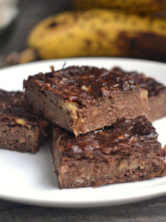 3 hozzávalós banános brownie recept fotója