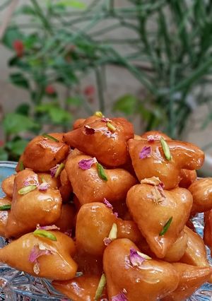عکسی از دستور 🥞گوشفیل قلبی شیرینی خوشمزه وپر طرفدار اصفهان🥞