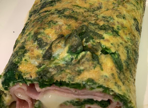 Una foto de Omelette / Rol de espinaca