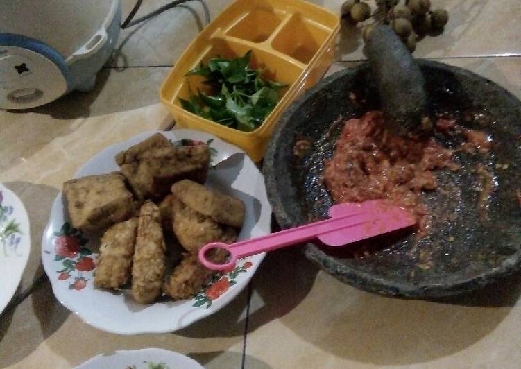 Sambal ala pecel bebek