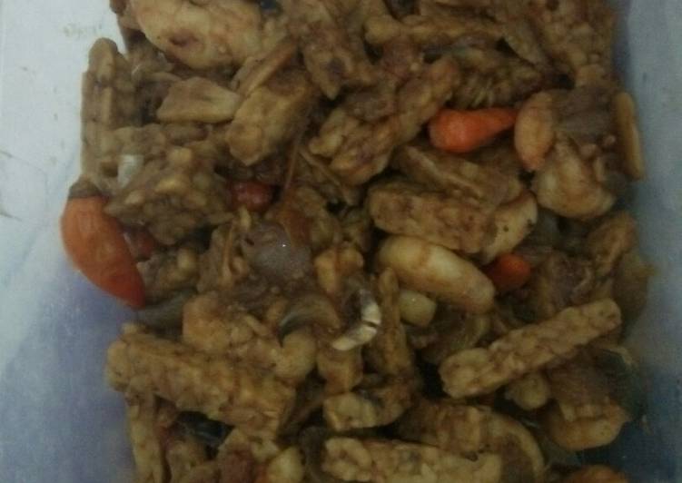 Langkah mengolah Bum. Kecap tempe udang jumbo #bikinramadanberkesan #💖_cookpad yang Bisa Manjain Lidah