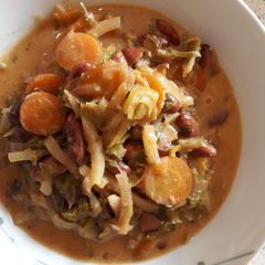 A picture of Coconut bean casserole.
