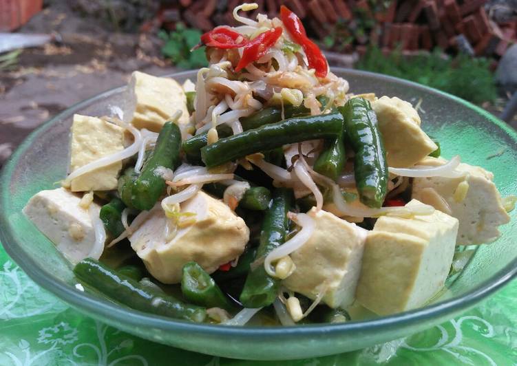 Tumis Kacang Panjang Tahu Tauge