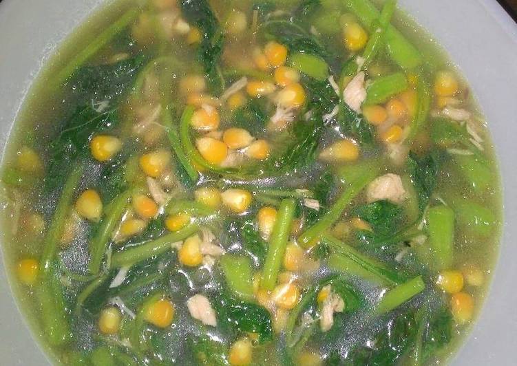 Proses meracik Sayur Bayam Bening yang Enak Banget