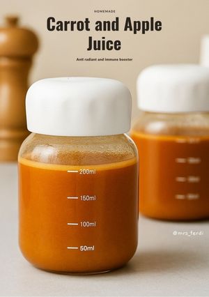 Foto resep Carrot and Apple Juice