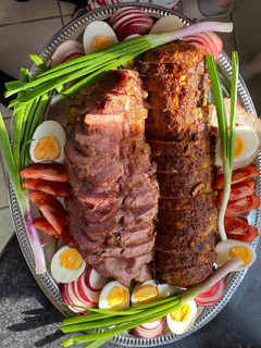 Tojással töltött fasírtrúd recept fotója