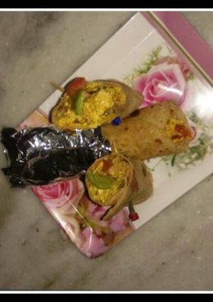 A picture of Tanduri paneer roll.