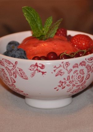 Une photo de Sorbet fraise (IG bas)