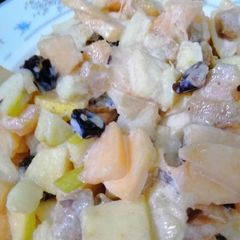 A picture of Creamy fruit chat.