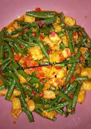 Foto resep Tumis Kacang Panjang & Tempe, Bumbu Ulek