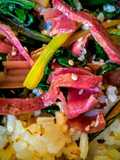 ARROZ Mezclado con Acelgas de Colores...!