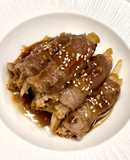 醬燒金針菇豬肉捲