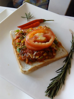 A picture of Bread Masala#Eldybreakfastcontes.