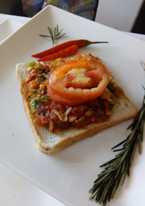 A picture of Bread Masala#Eldybreakfastcontes.