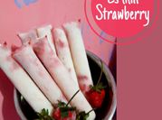 Gambar es lilin strawberry