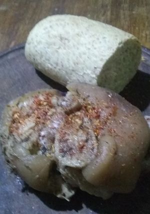 Una foto de Osobuco de chancho al chimichurri (sancochado)