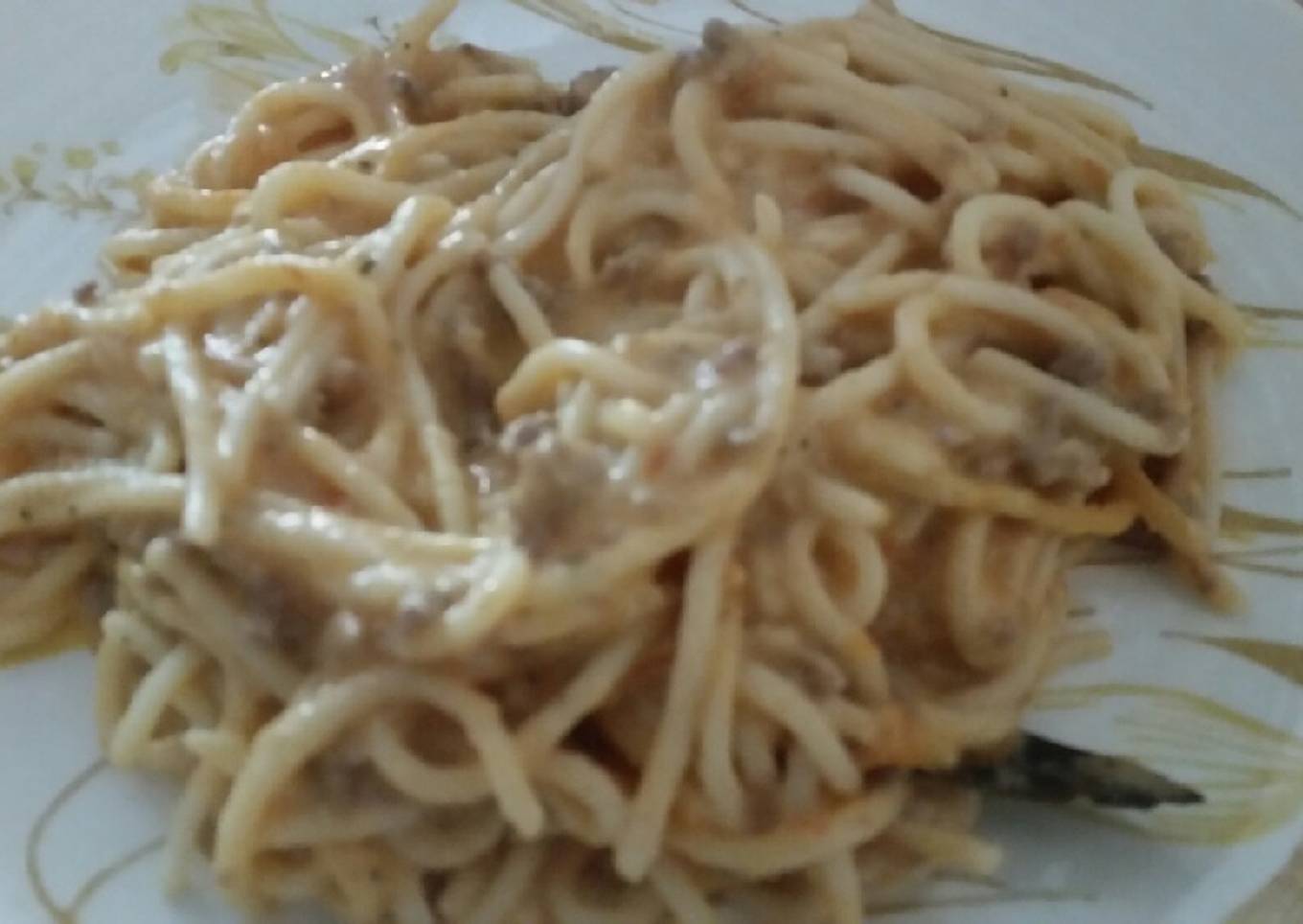 Espagueti con carne