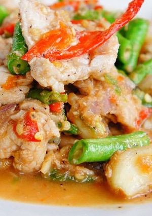 รูปของ ยำหมูถั่วฝักยาว