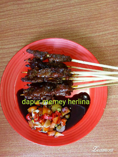 Foto resep Sate daging sapi #kitaberbagi
