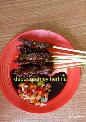 Foto resep Sate daging sapi #kitaberbagi