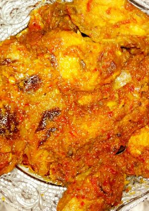 Foto resep Ayam bakar bumbu rujak