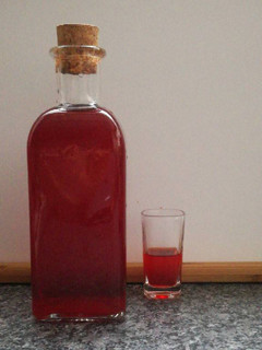 Una foto de Licor de Fresas