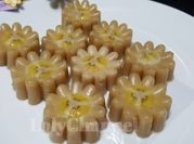 A picture of palm fruit dessert