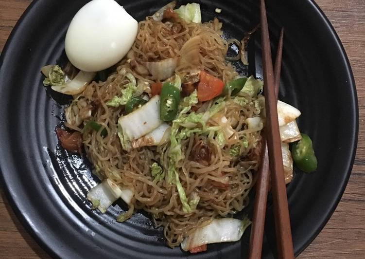 Langkah Mudah untuk Membuat Bihun Shirataki Goreng  versi Diet Keto/ DEBM , Sempurna