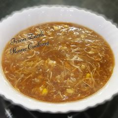 A picture of 🍜🌽🌶🥕 Hot and Sour Soup.