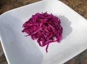 Una foto de repollo morado agridulce