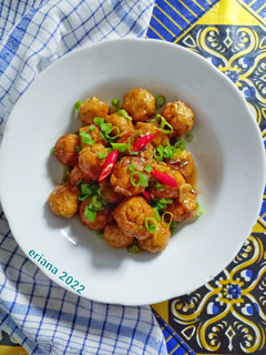 Foto resep Bola Tempe Saus Teriyaki