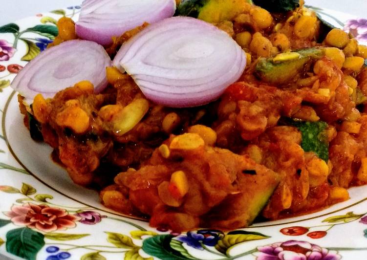 Steps to Cook Tasty Dal Pharsi(Kaddu) from Odisha