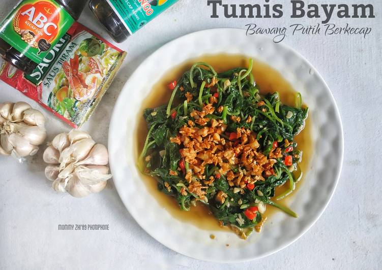 Tumis Bayam Bawang Putih Berkecap