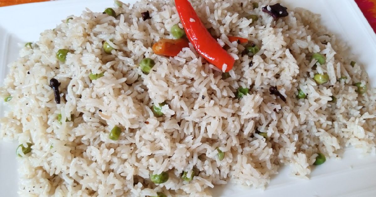 Three Spice Peas Rice Recipe by Man o Salwa By Neelam Saleem - Cookpad