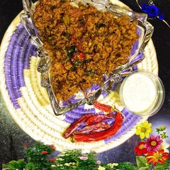 A picture of Beef Qeema Handi.