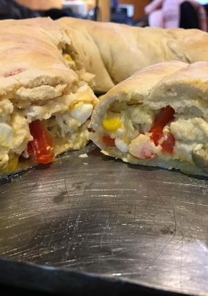 Una foto de Pan relleno😋😋