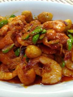 Foto resep Sambal Udang Petai Telur Puyuh
