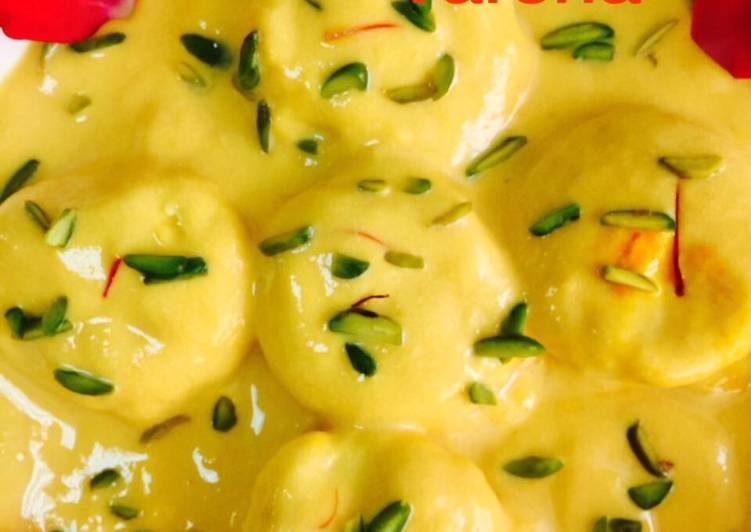 Recipe of Award-winning Mango Rasmalai